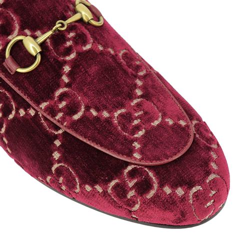 gucci velvet princetown red|Gucci.